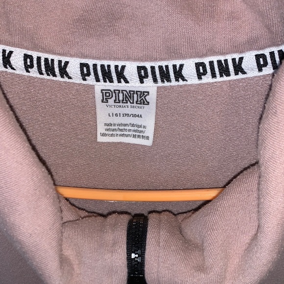 PINK Quarter-Zip Pullover - Picture 2 of 6